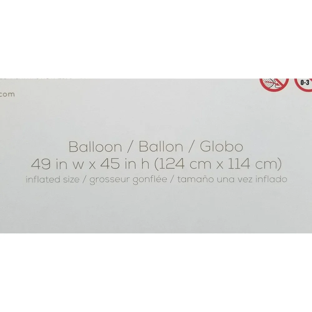 Anagram Balloon Foil Rainbow Stacker 4528711 49 by 45 in